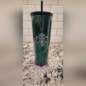 Venti green sparkly starbucks cup